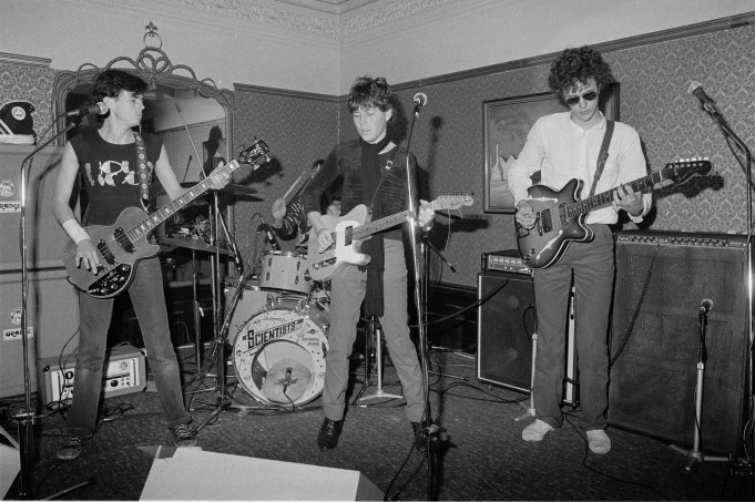 The Scientists performing at the Governor Broome Hotel, Perth 1978